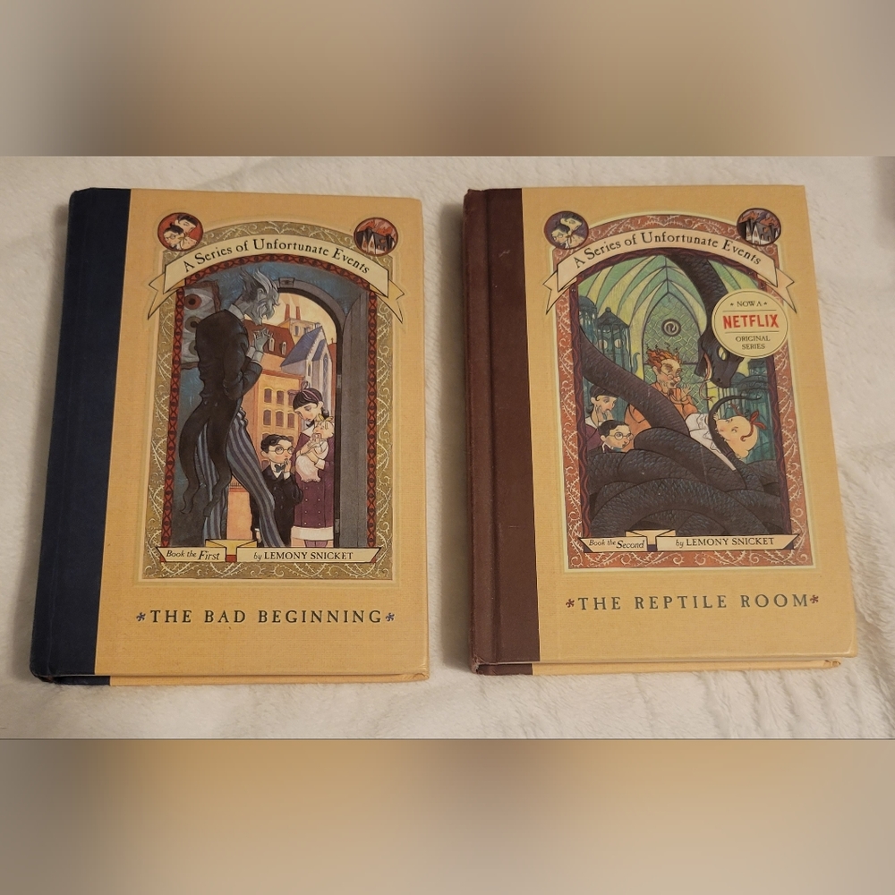 Series of Unfortunate Events books 1 & 2